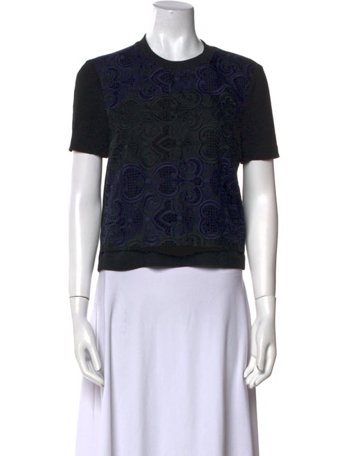 A.L.C. Silk Paisley Print Crop Top