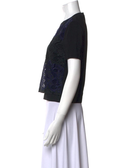 A.L.C. Silk Paisley Print Crop Top