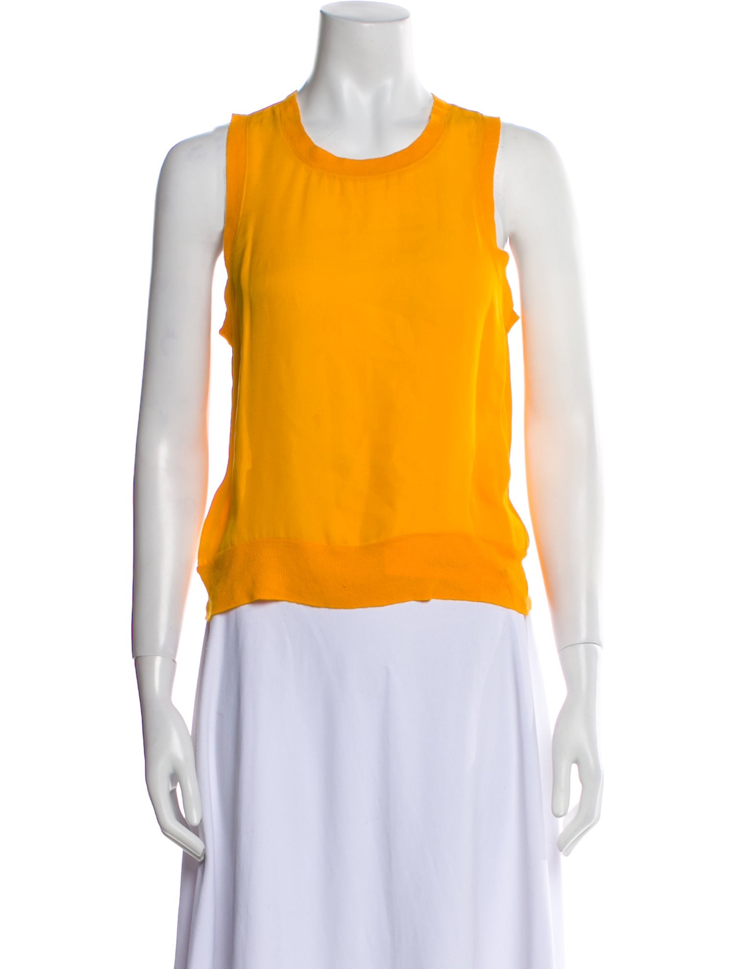 A.L.C. Silk Crew Neck Top