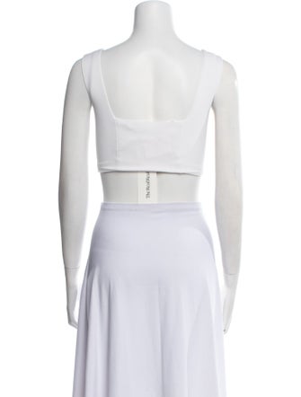 A.L.C. Square Neckline Sleeveless Crop Top