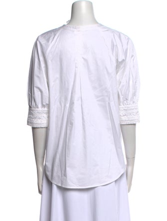 A.L.C. V-Neck Three-Quarter Sleeve Tunic