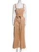 A.L.C. Linen Square Neckline Jumpsuit