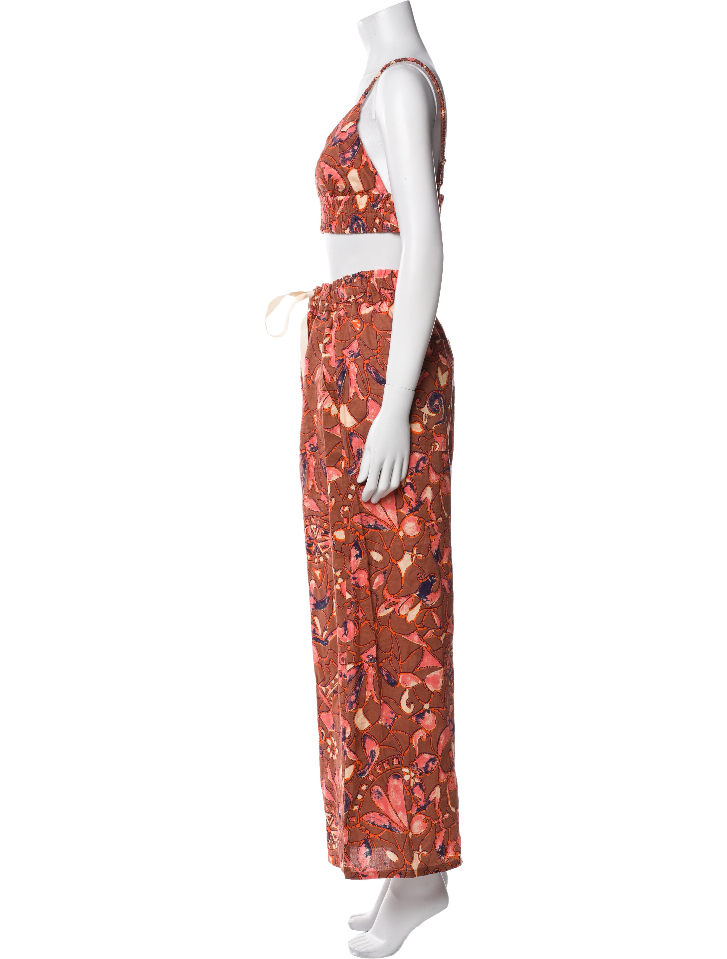 A.L.C. Linen Floral Print Pant Set w/ Tags