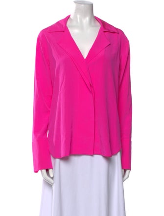 A.L.C. Silk Long Sleeve Blouse