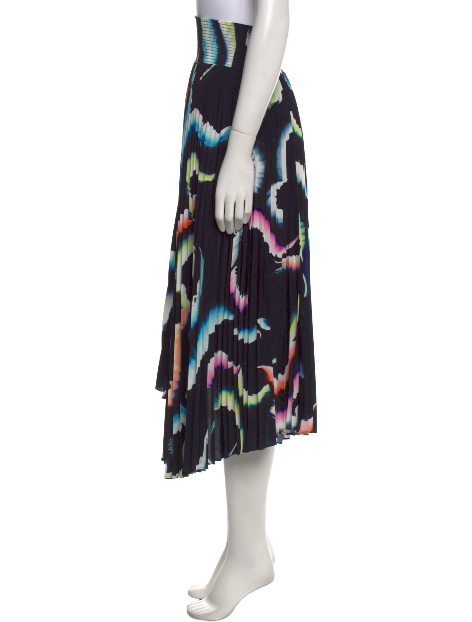 A.L.C. Tie-Dye Print Midi Length Skirt