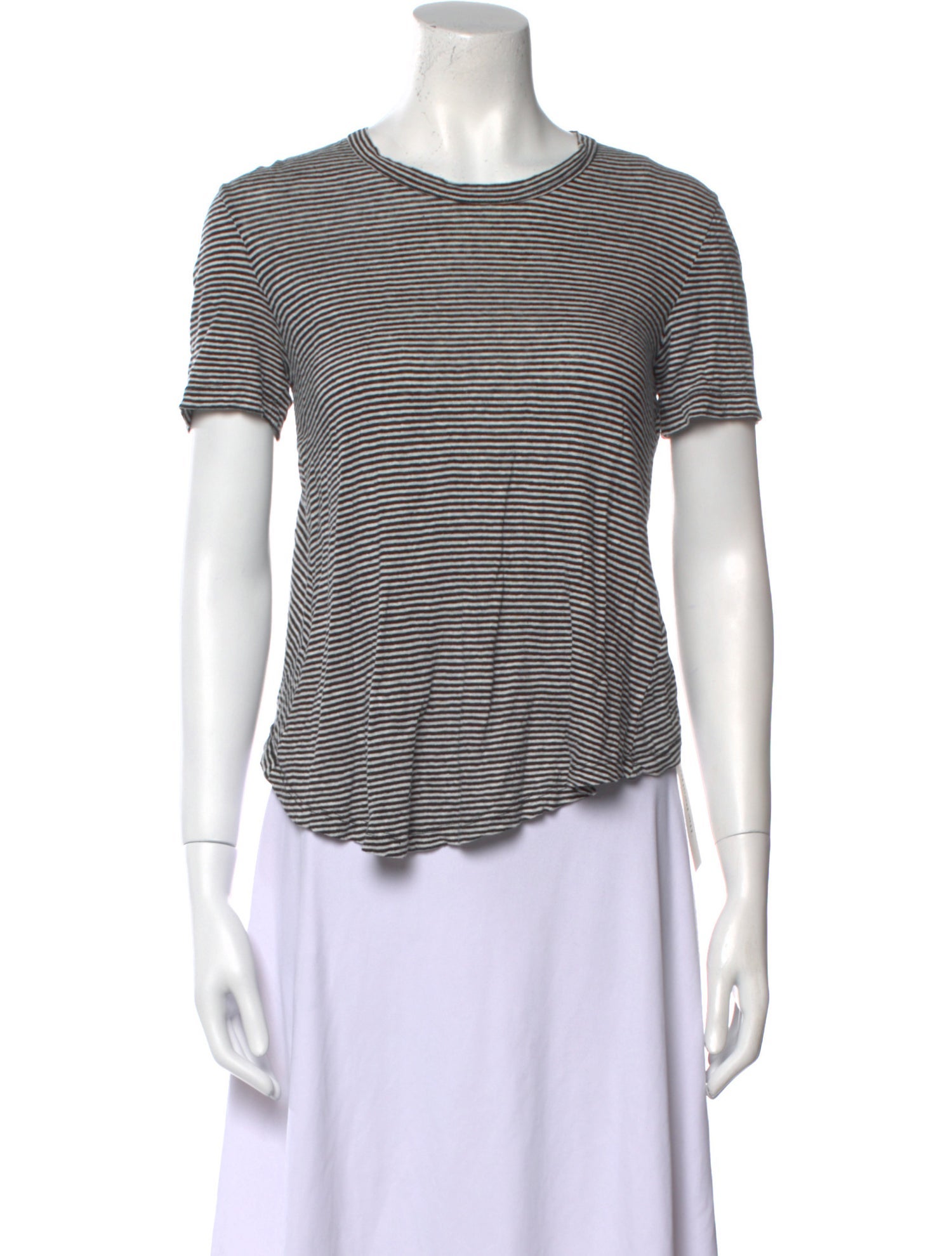 A.L.C. Linen Striped T-Shirt