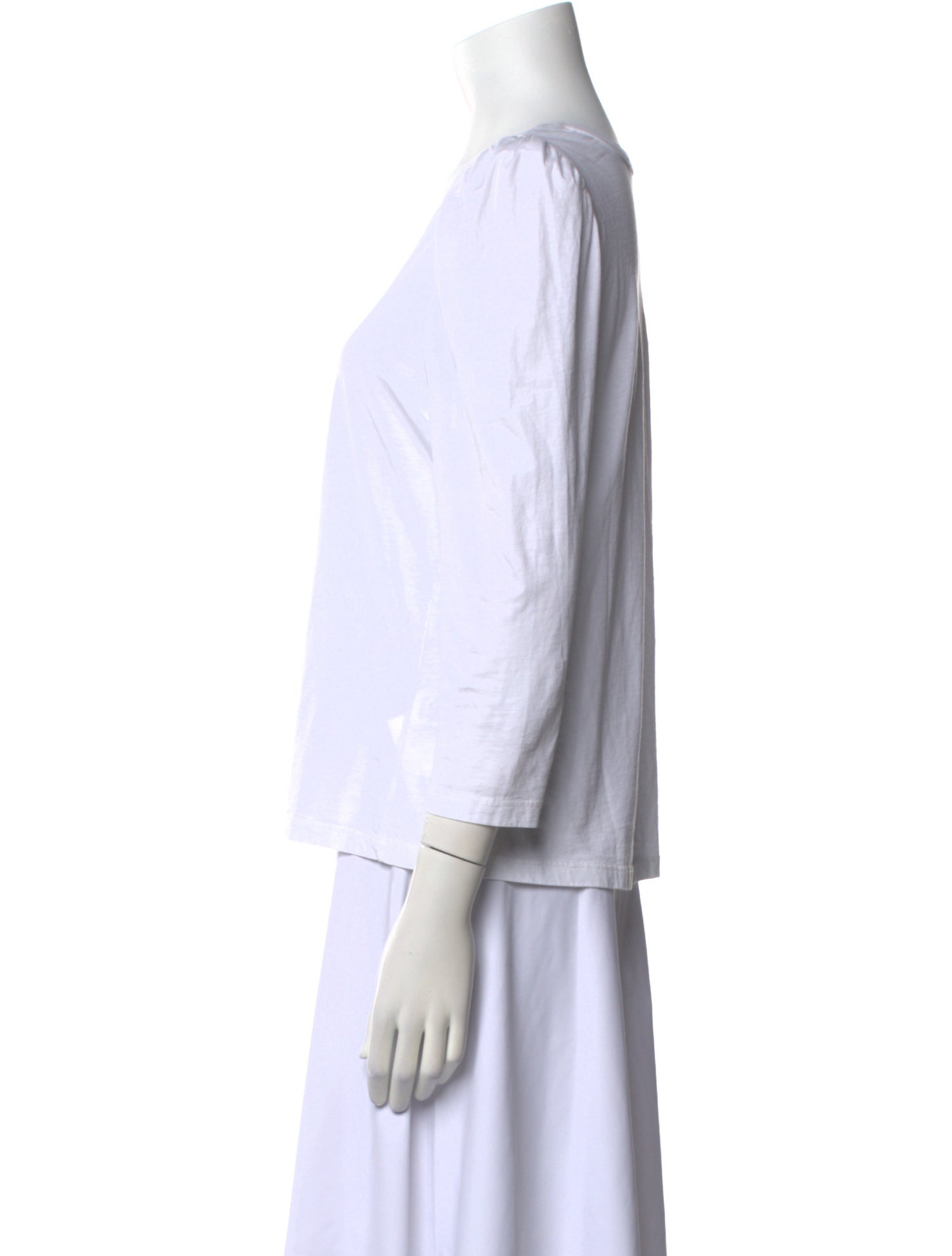 A.L.C. Bateau Neckline Three-Quarter Sleeve Top