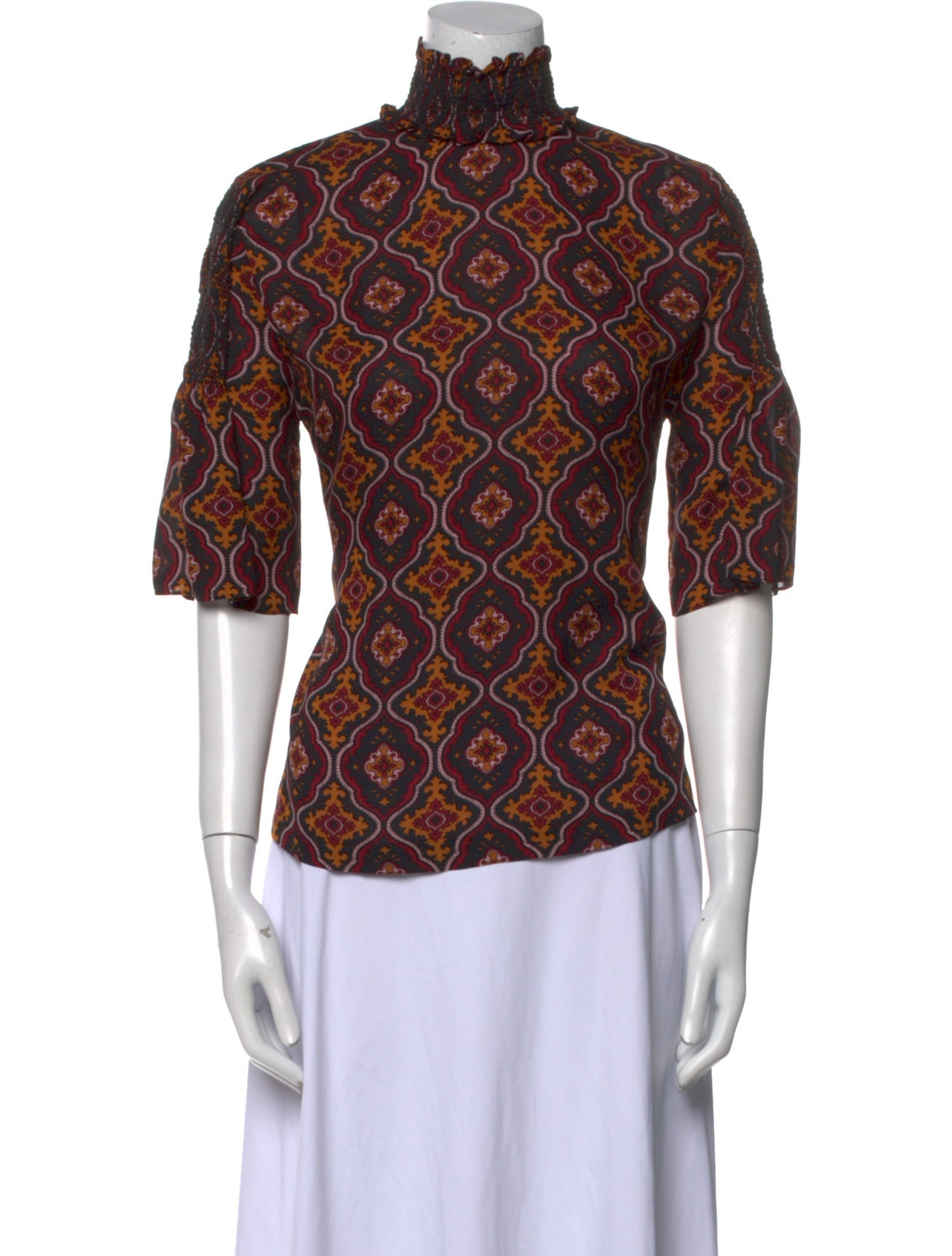 A.L.C. Silk Printed Blouse