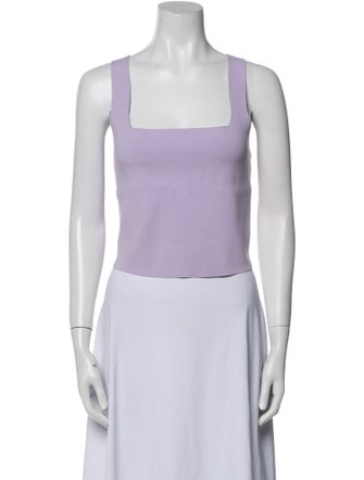 A.L.C. Square Neckline Sleeveless Crop Top