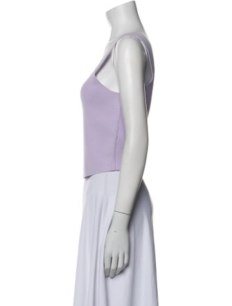 A.L.C. Square Neckline Sleeveless Crop Top