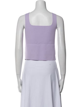 A.L.C. Square Neckline Sleeveless Crop Top