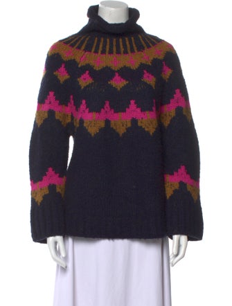A.L.C. Printed Turtleneck Sweater