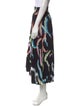 A.L.C. Printed Midi Length Skirt
