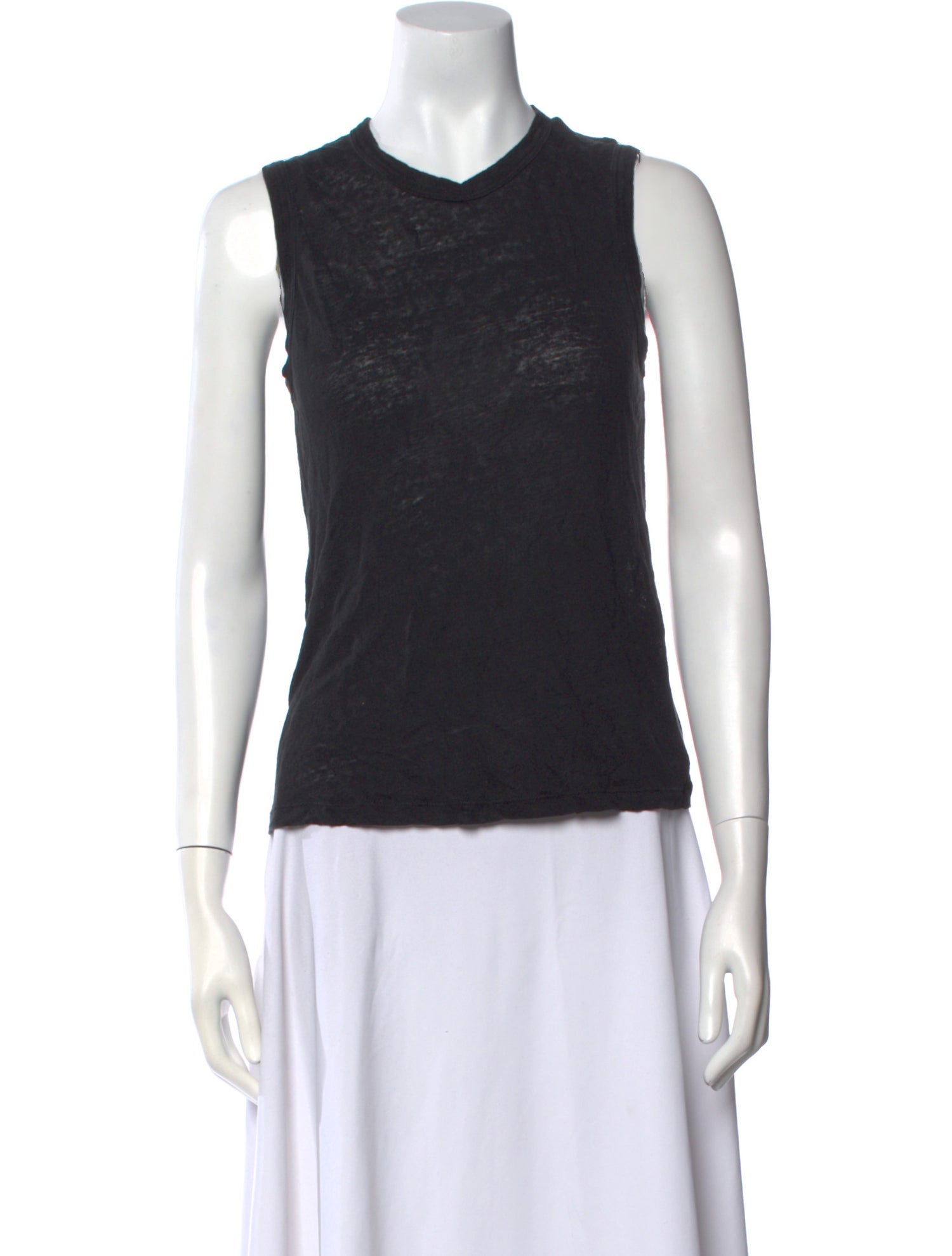 A.L.C. Linen Crew Neck Top