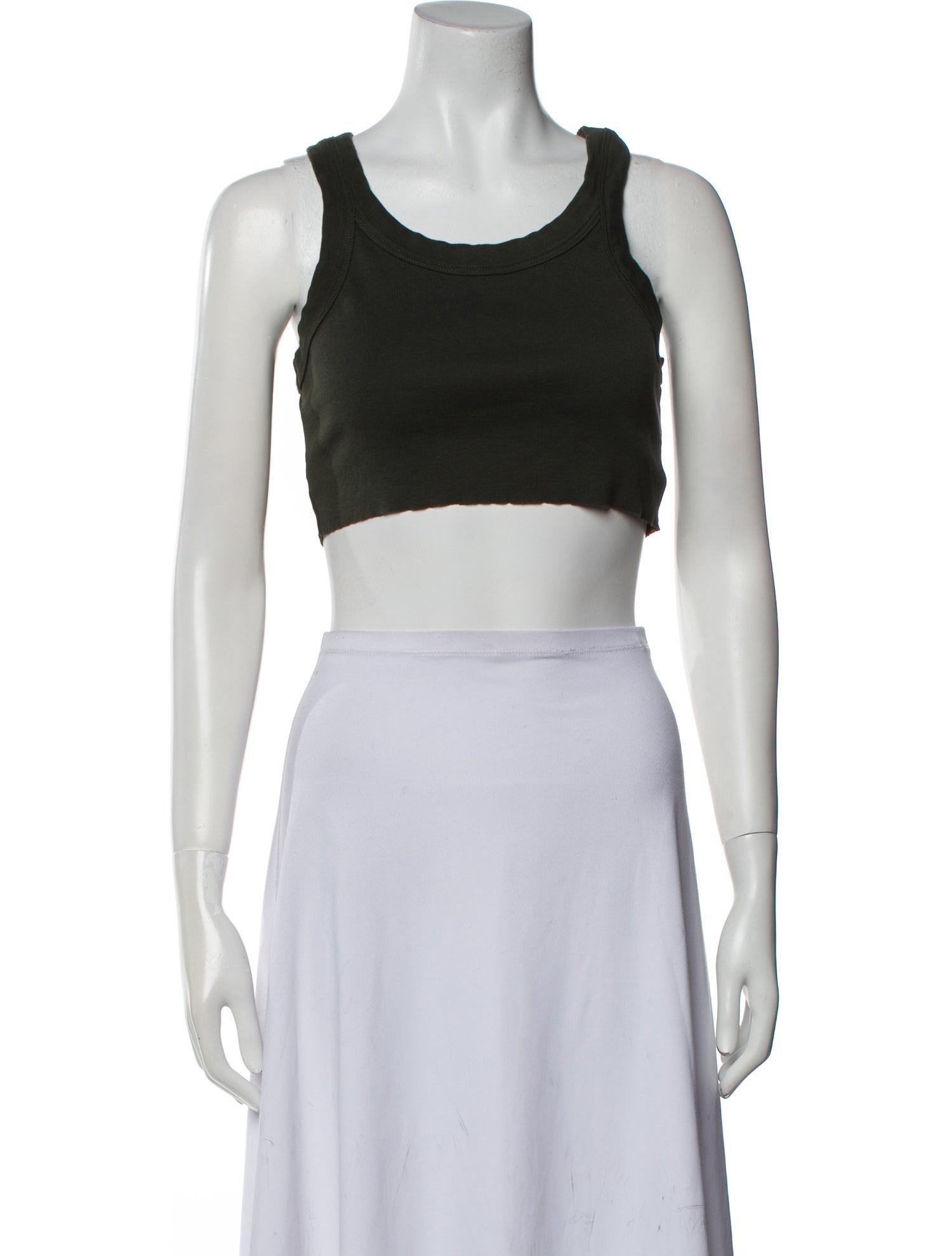 A.L.C. Scoop Neck Sleeveless Crop Top