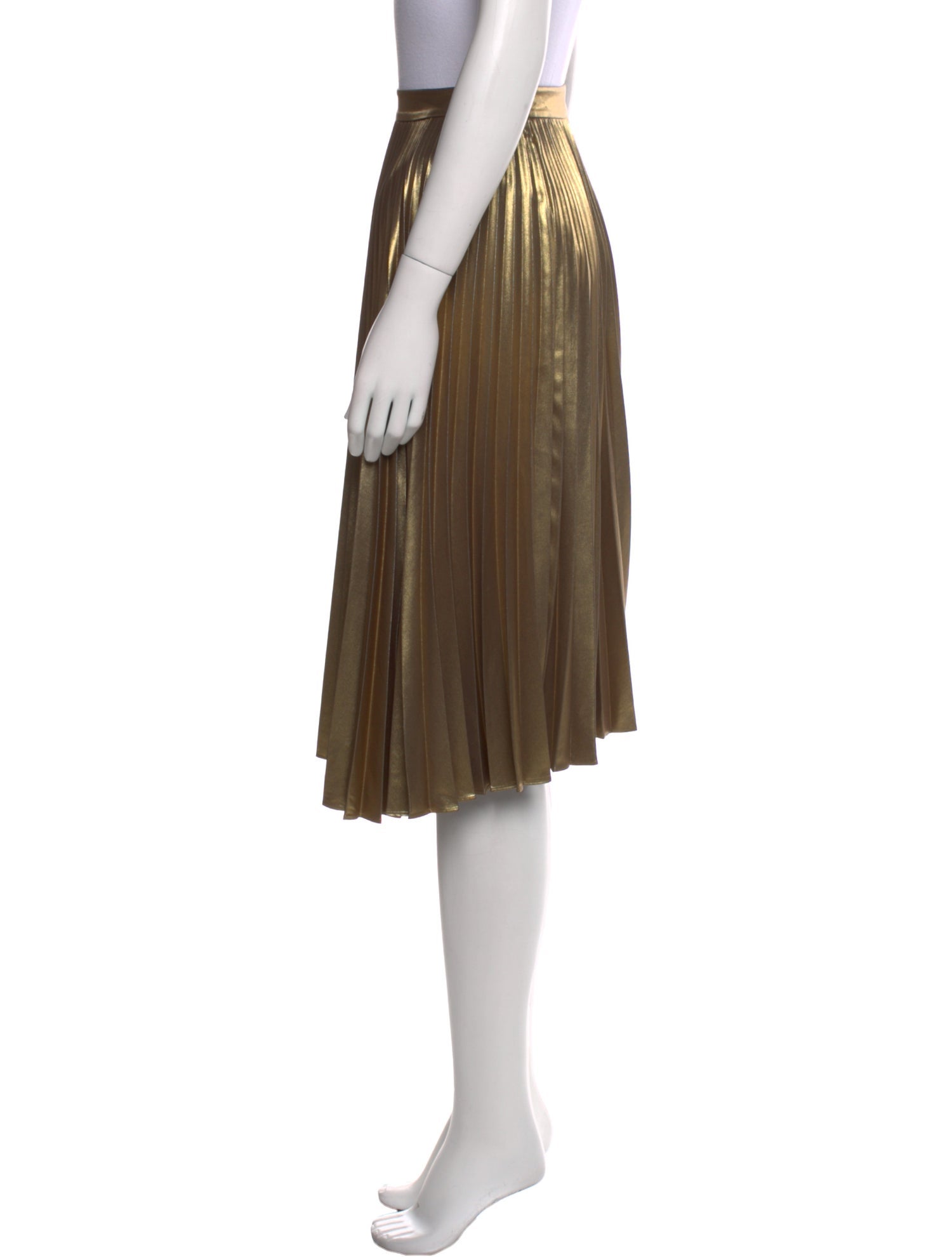 A.L.C. Pleated Accents Knee-Length Skirt