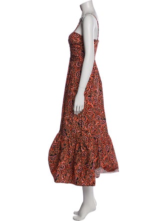 A.L.C. Printed Midi Length Dress
