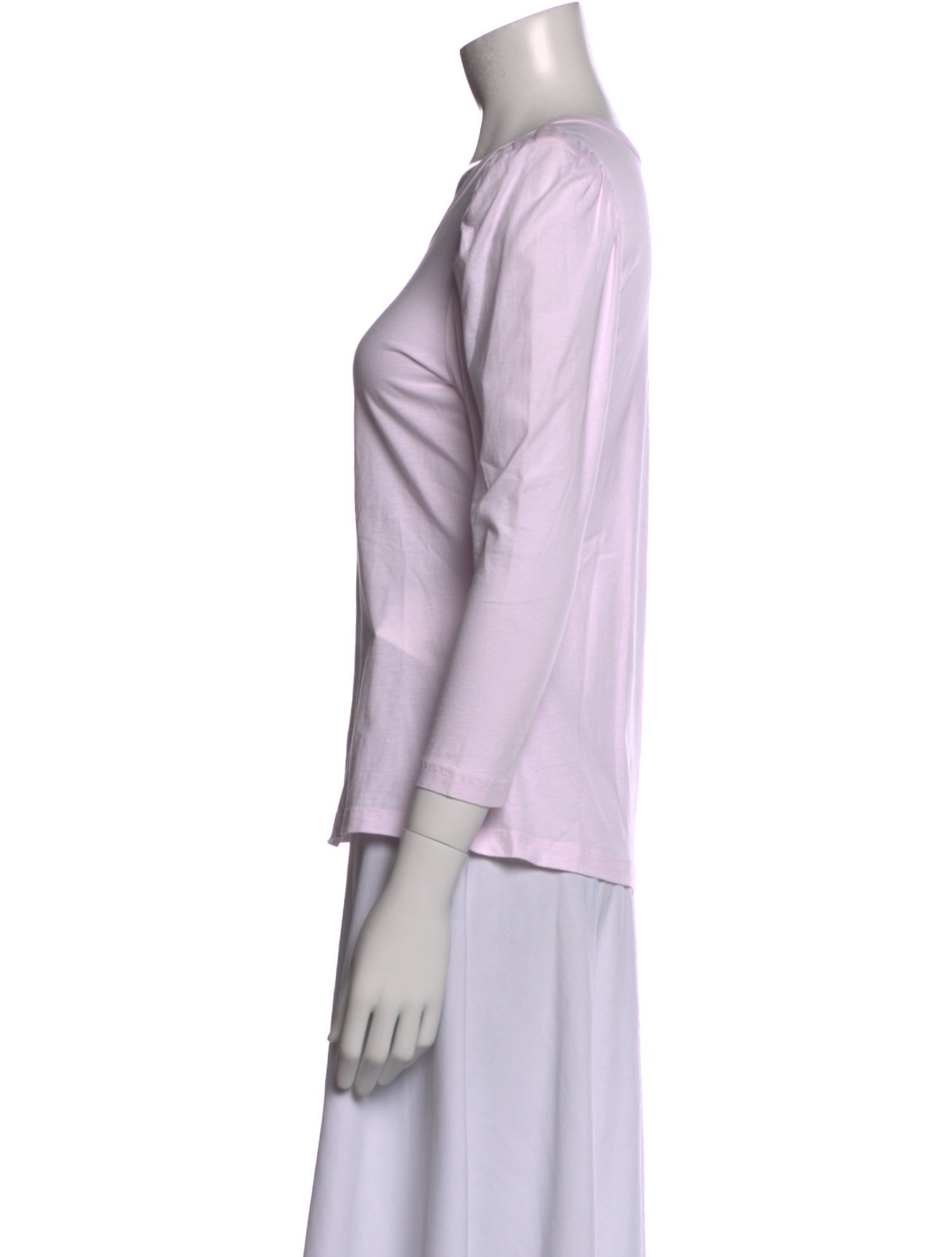 A.L.C. Scoop Neck Three-Quarter Sleeve T-Shirt