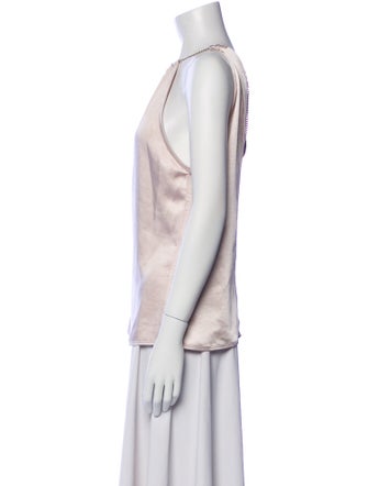 A.L.C. Bateau Neckline Sleeveless Top