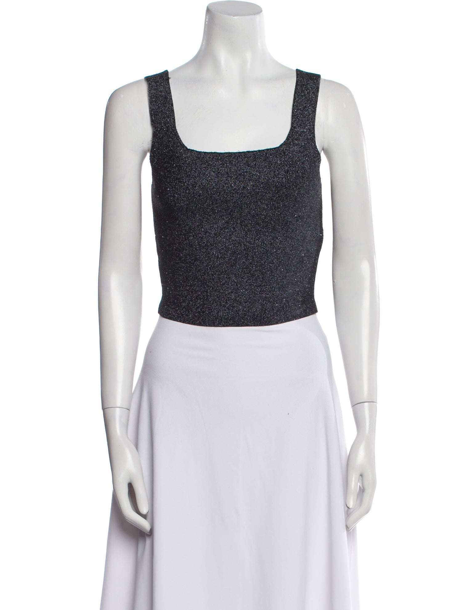 A.L.C. Square Neckline Sleeveless Crop Top