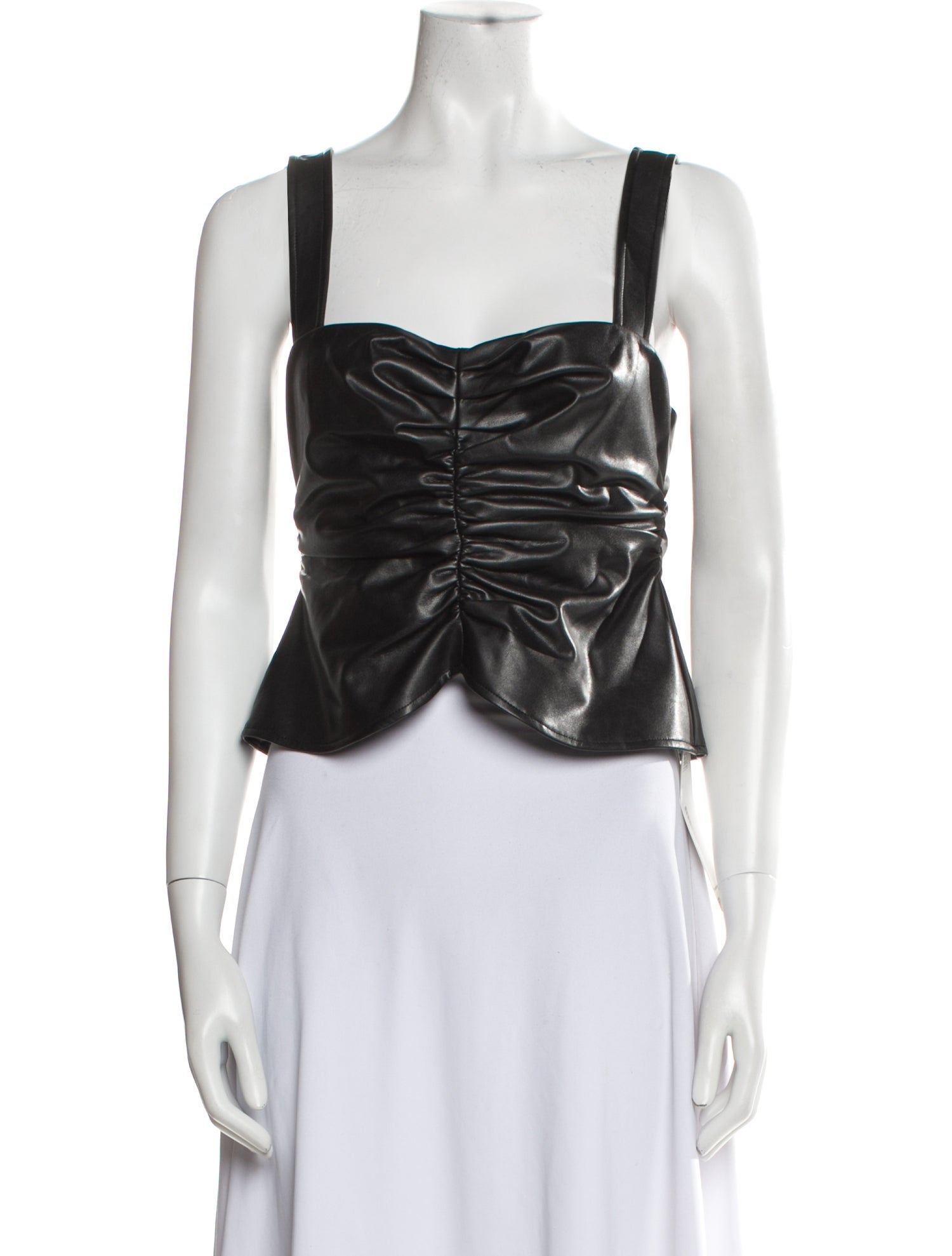 A.L.C. Square Neckline Sleeveless Crop Top