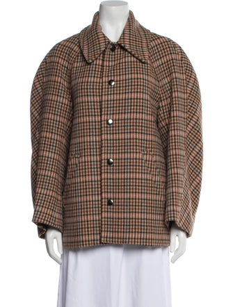 A.L.C. Wool Plaid Print Jacket