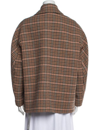 A.L.C. Wool Plaid Print Jacket