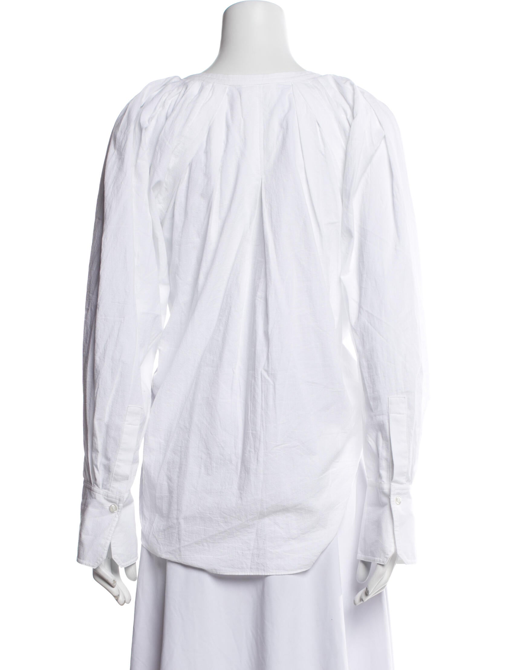 A.L.C. V-Neck Long Sleeve Blouse