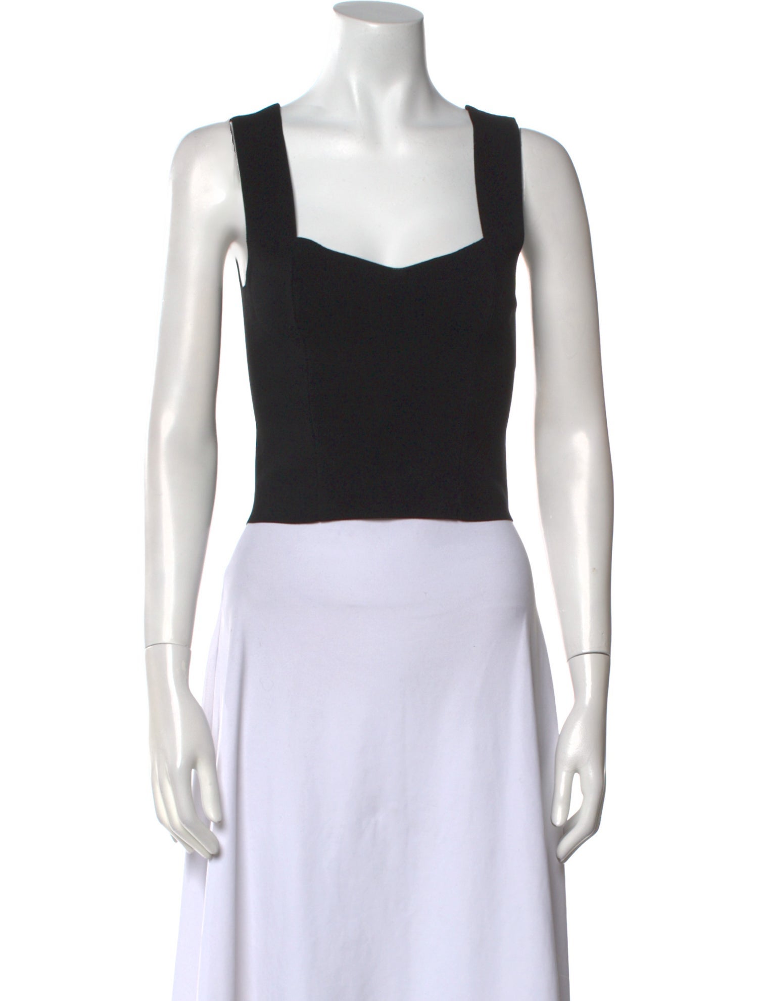 A.L.C. Square Neckline Sleeveless Crop Top