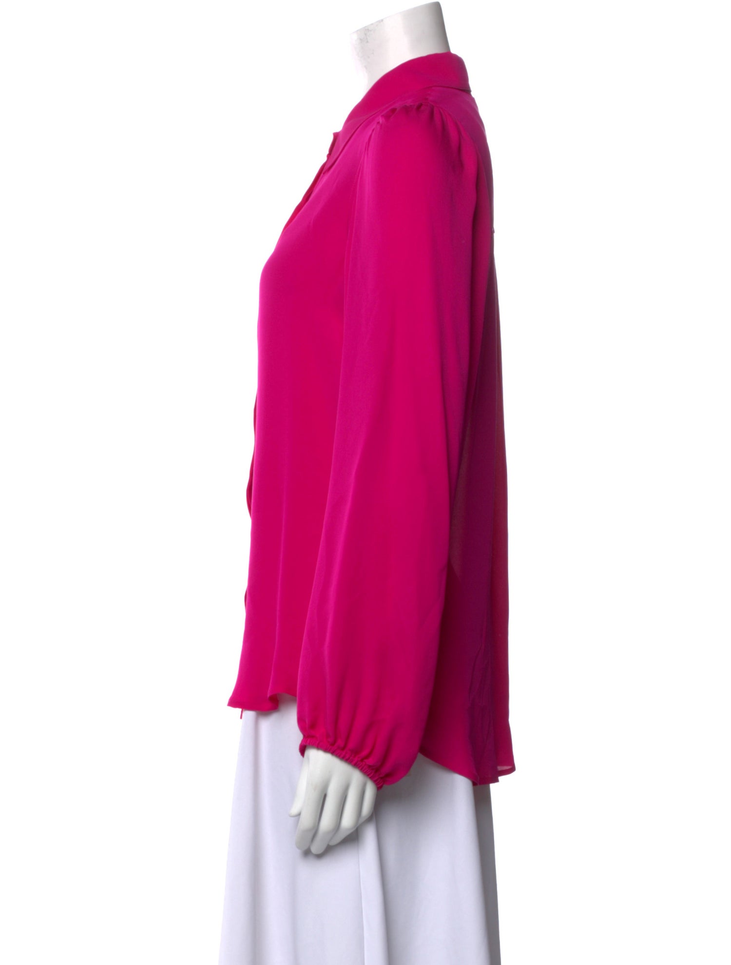 A.L.C. Silk Long Sleeve Blouse