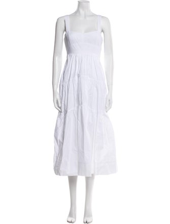 A.L.C. Square Neckline Midi Length Dress