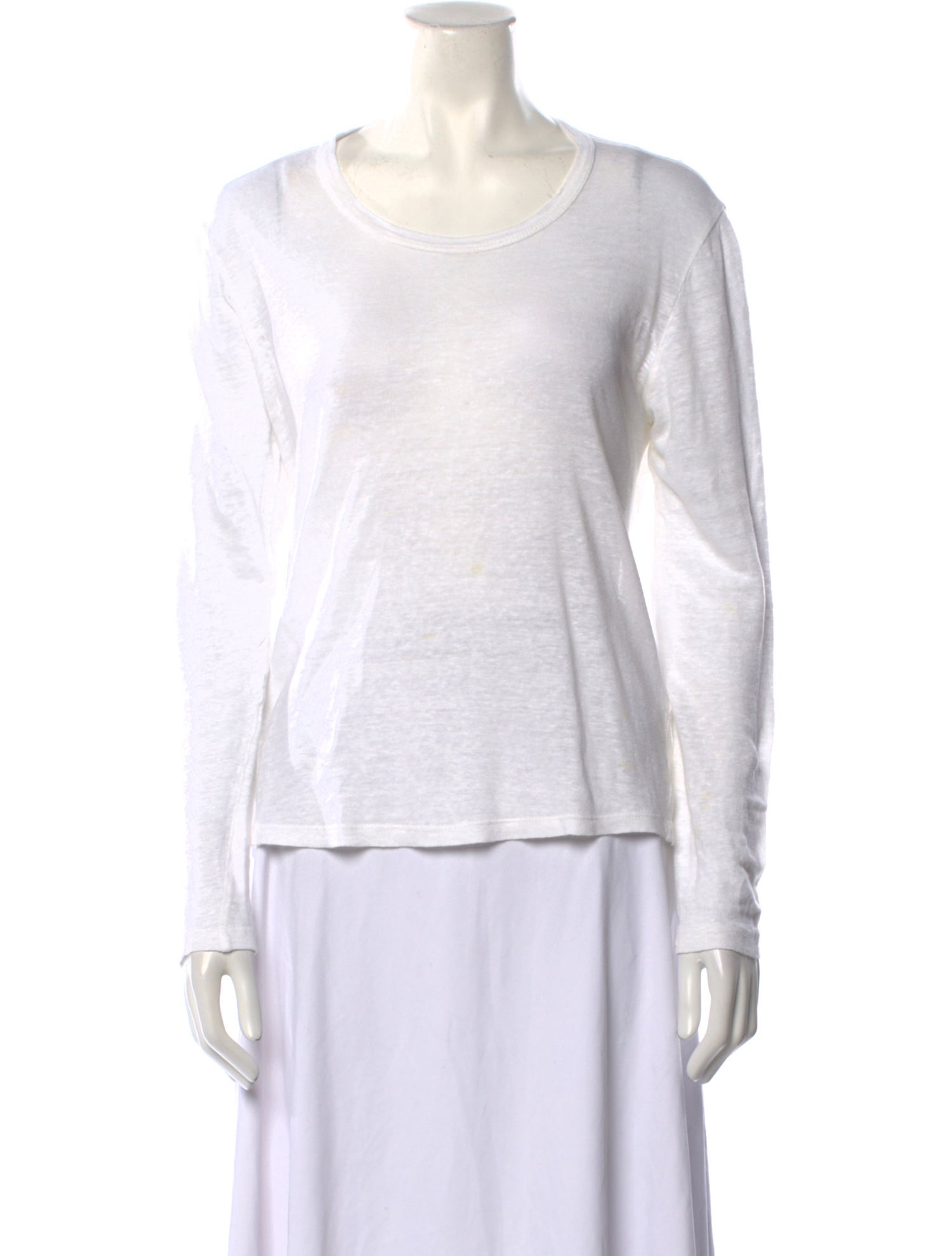 A.L.C. Linen Scoop Neck T-Shirt