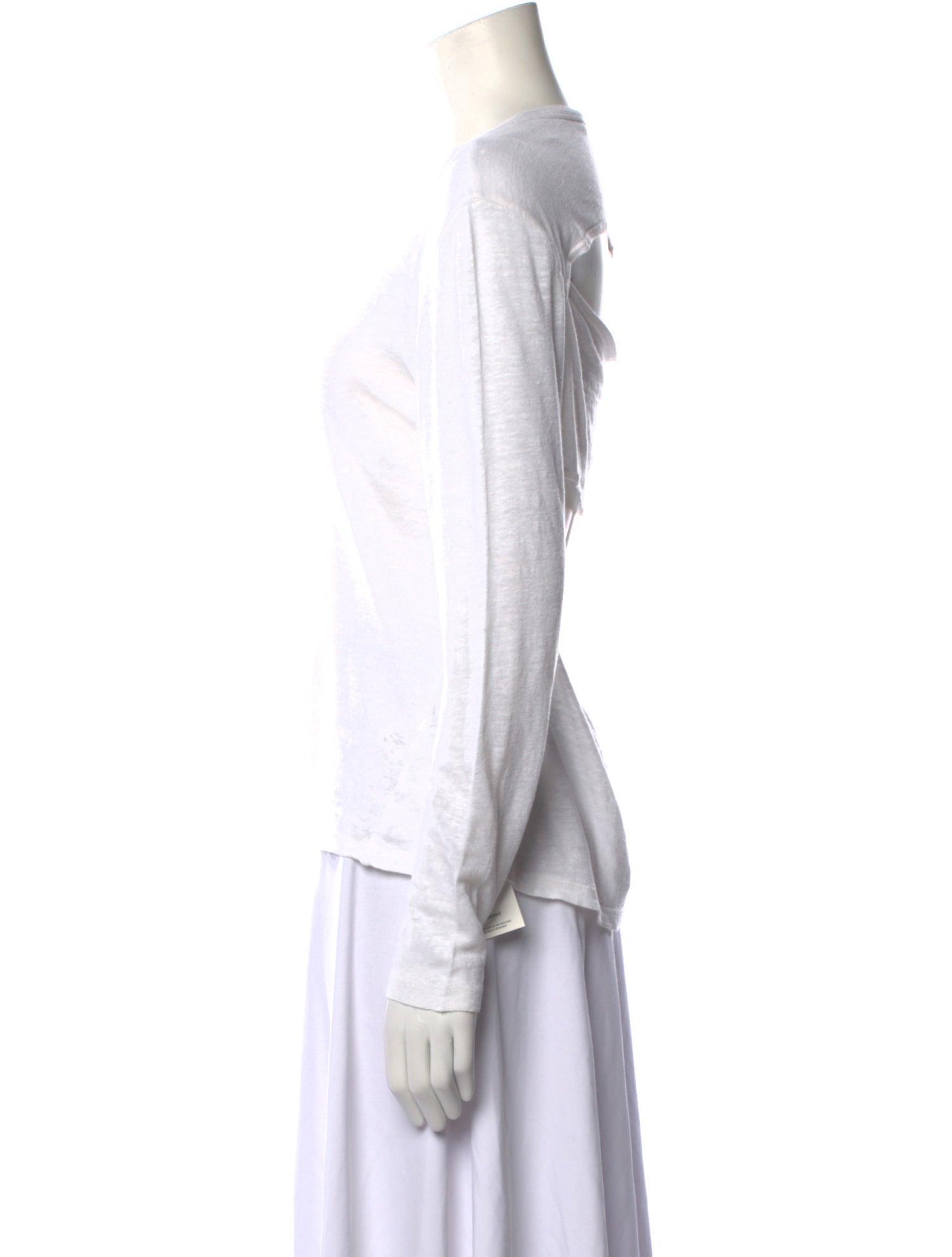 A.L.C. Linen Scoop Neck T-Shirt