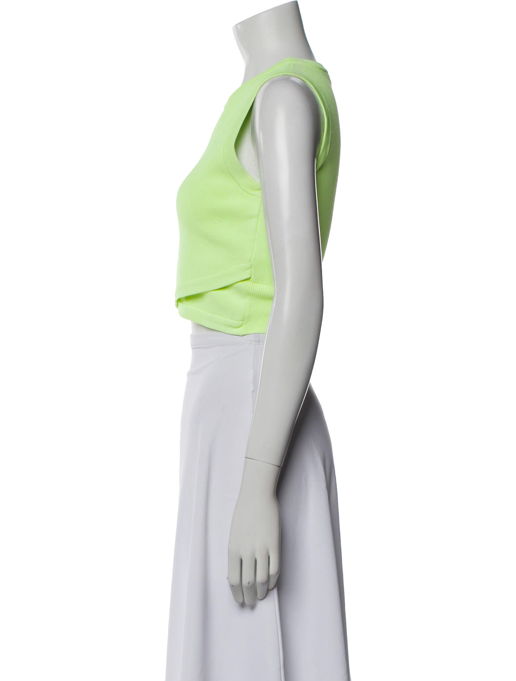 A.L.C. Crew Neck Sleeveless Crop Top