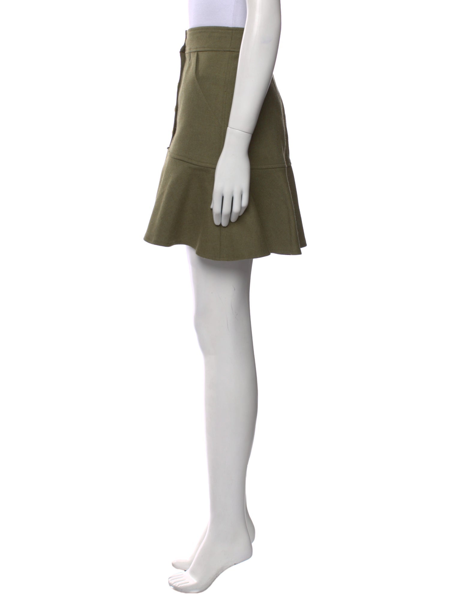 A.L.C. Ruffle Embellishment Mini Skirt