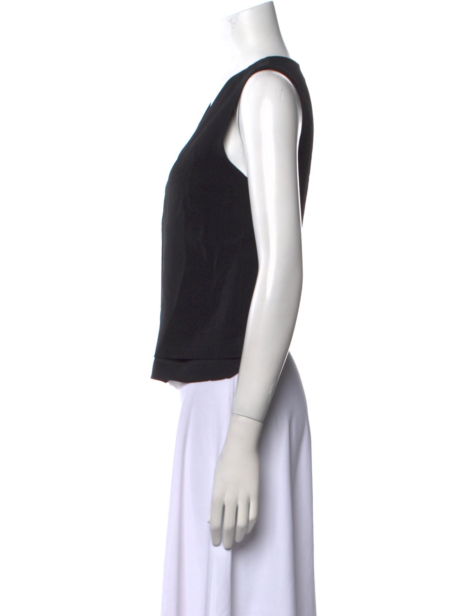 A.L.C. V-Neck Sleeveless Crop Top