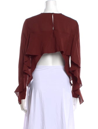 A.L.C. Silk Crew Neck Blouse