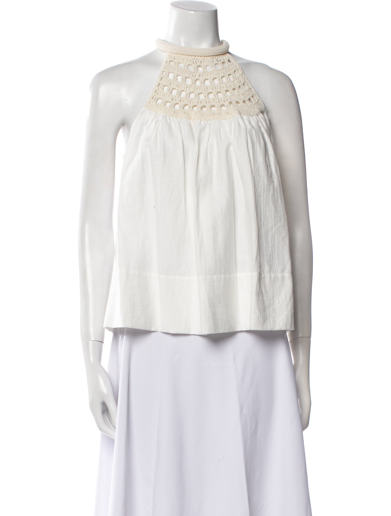 A.L.C. Mock Neck Sleeveless Crop Top