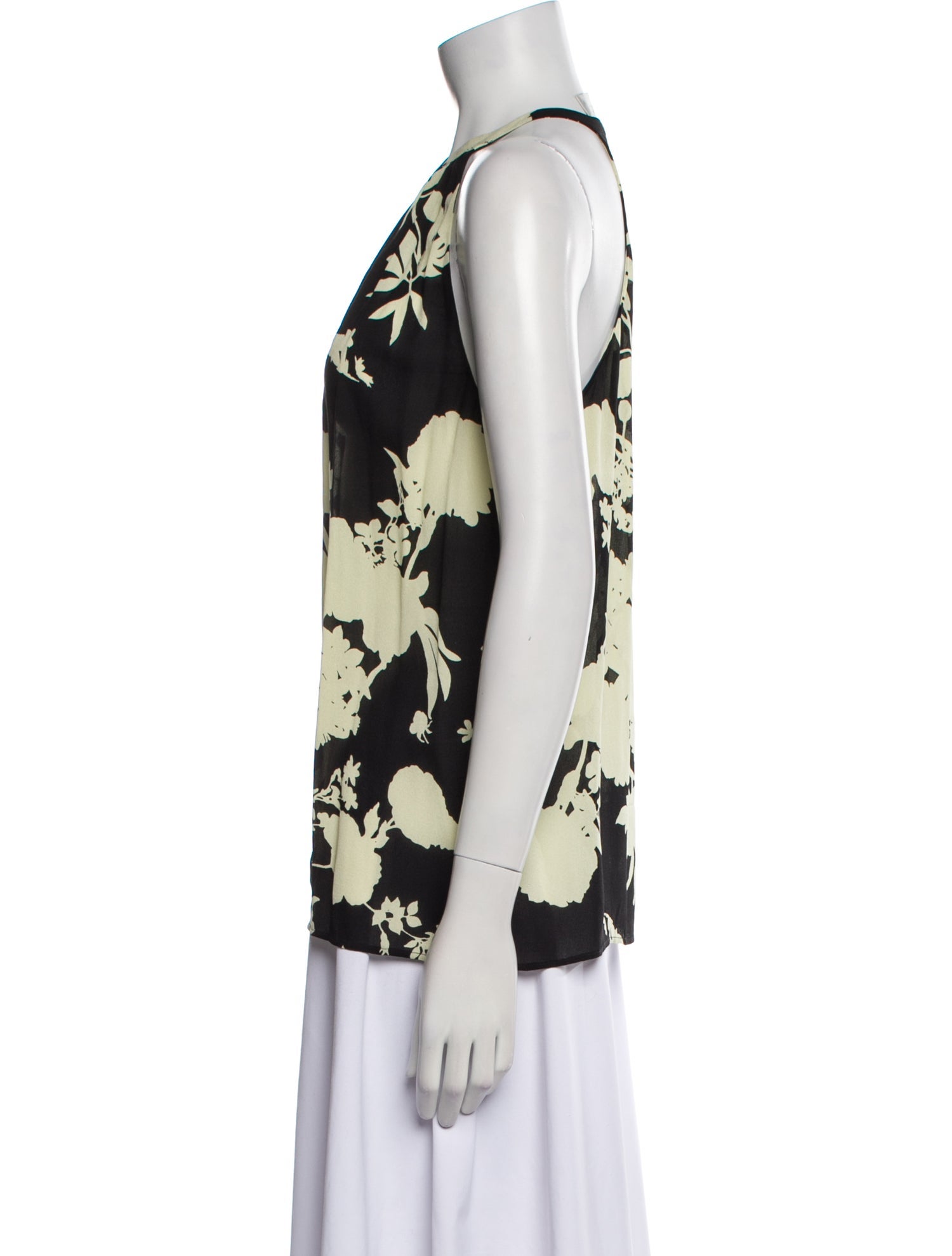 A.L.C. Silk Floral Print Blouse