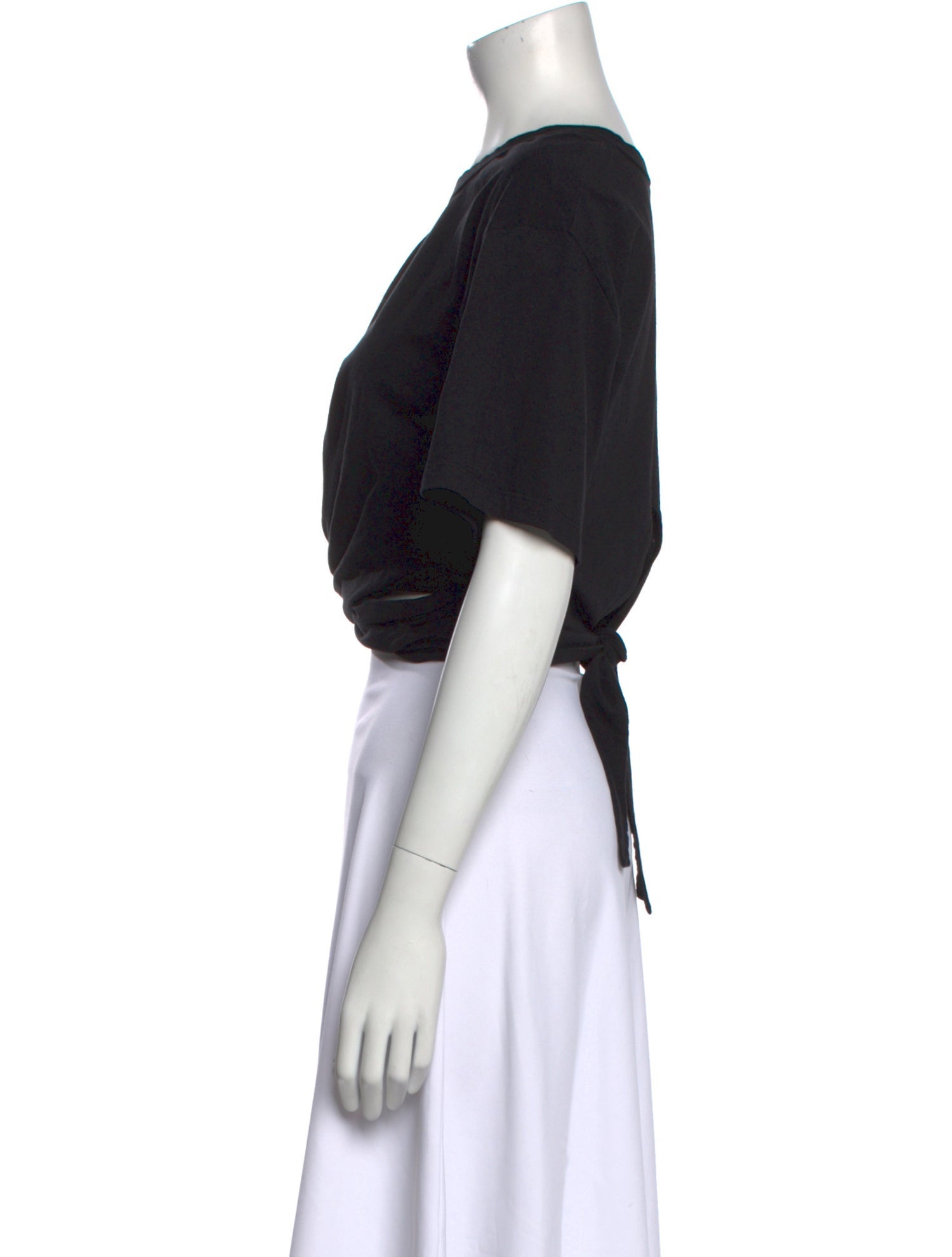 A.L.C. Crew Neck Short Sleeve Crop Top