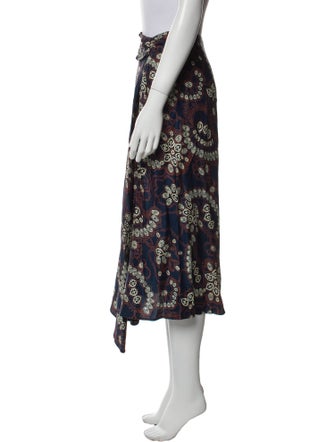 A.L.C. Printed Midi Length Skirt