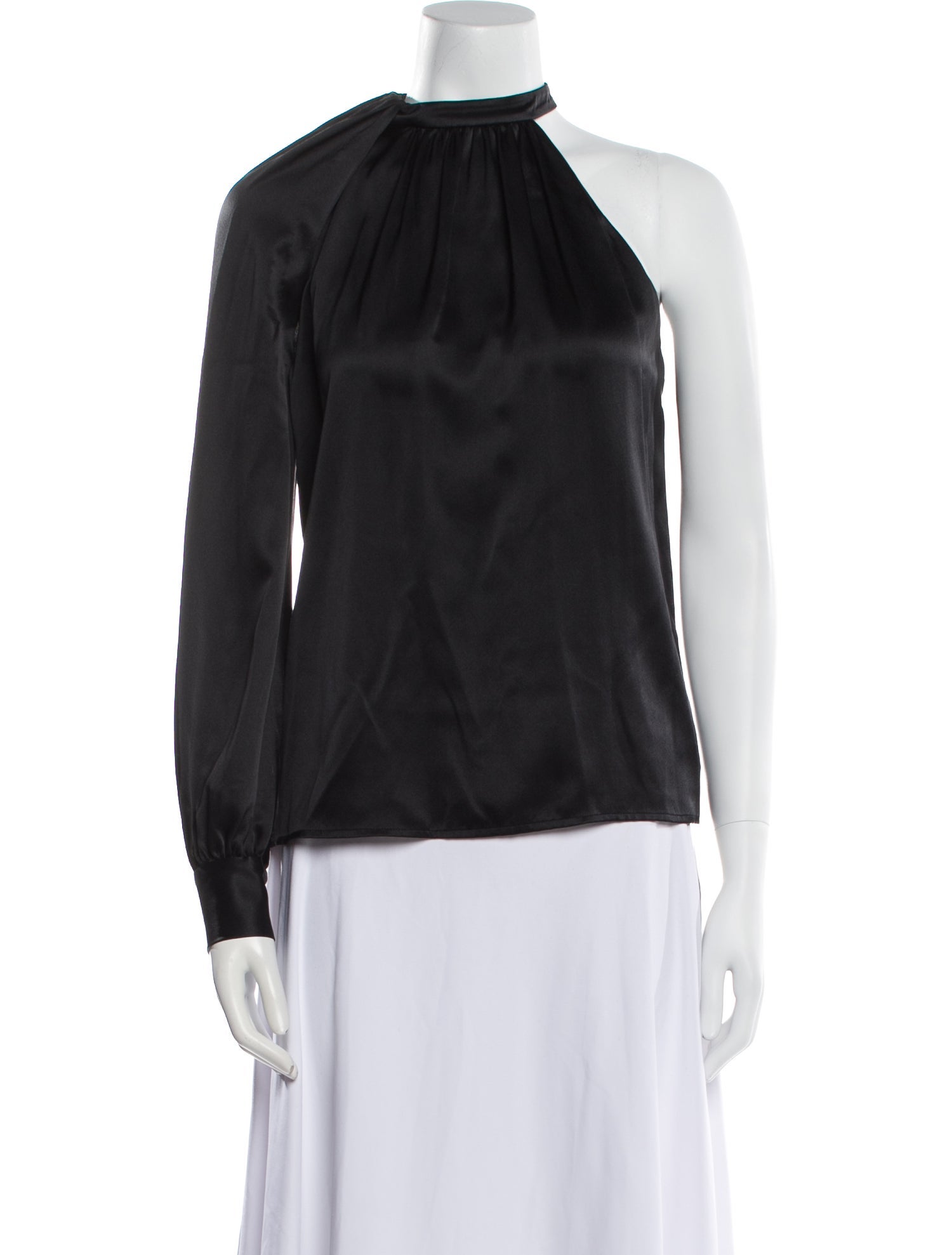 A.L.C. Mock Neck Long Sleeve Blouse