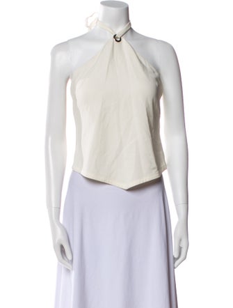 A.L.C. Halterneck Sleeveless Crop Top