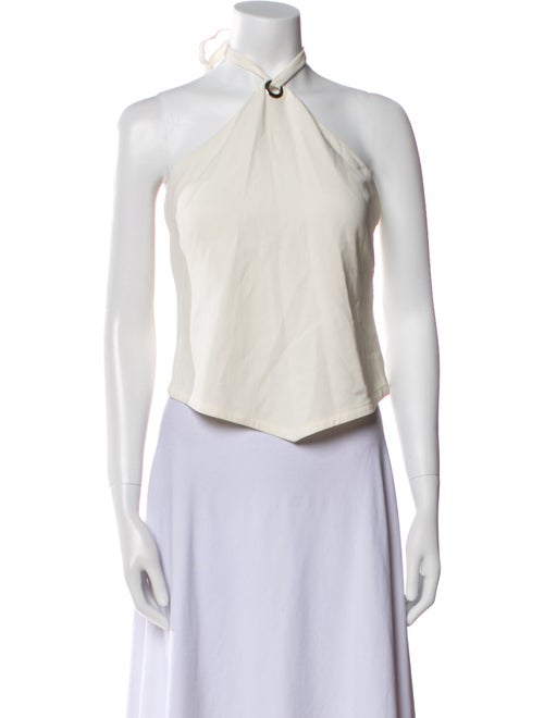 A.L.C. Halterneck Sleeveless Crop Top