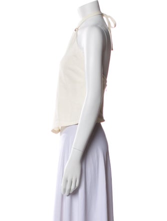 A.L.C. Halterneck Sleeveless Crop Top