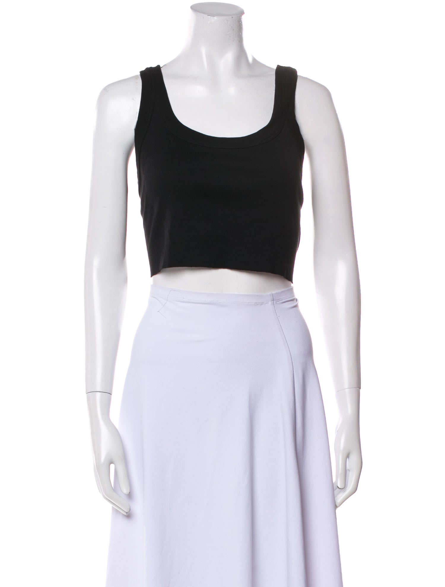 A.L.C. Scoop Neck Sleeveless Crop Top