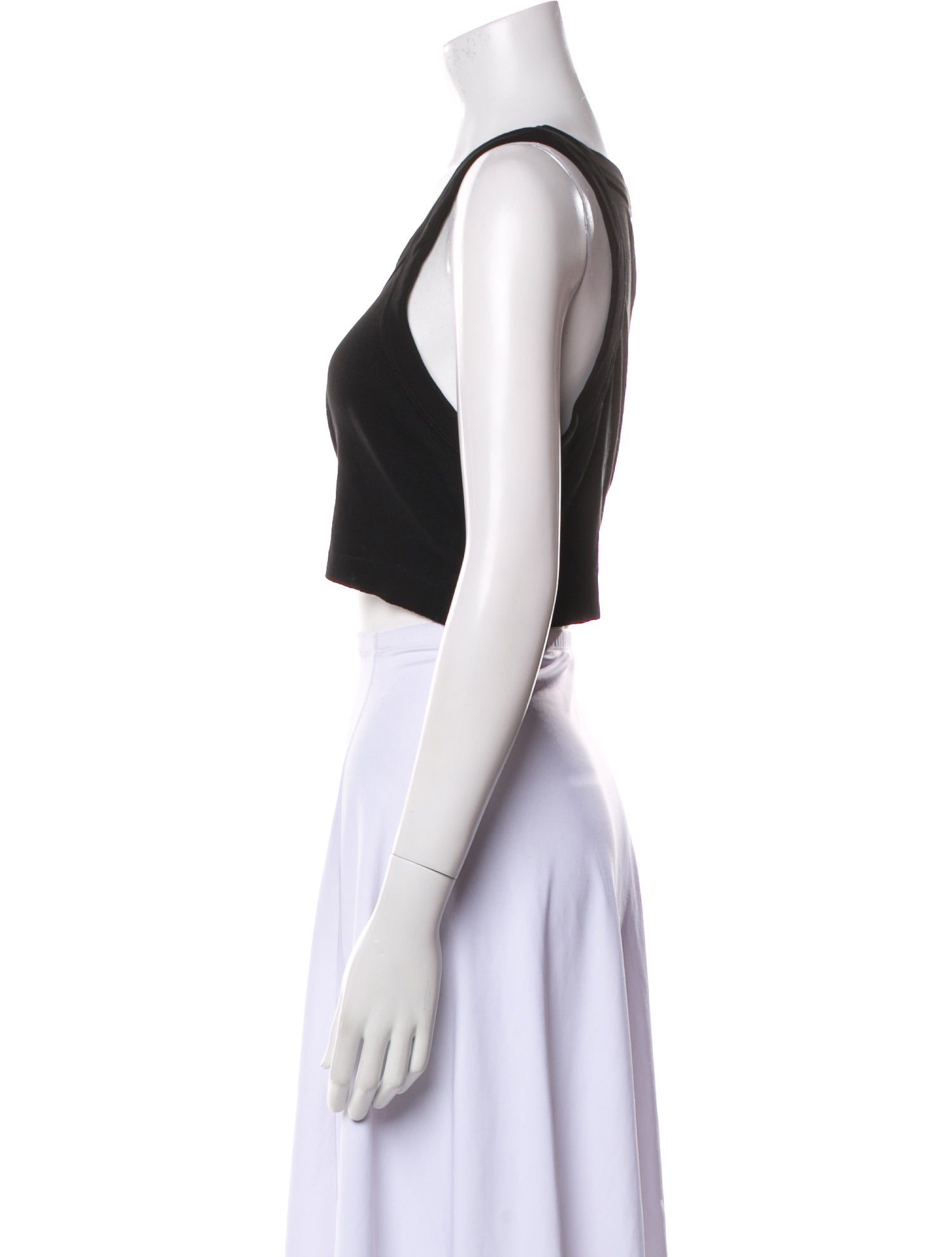 A.L.C. Scoop Neck Sleeveless Crop Top