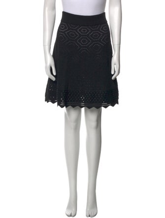 A.L.C. Crochet Trim Knee-Length Skirt