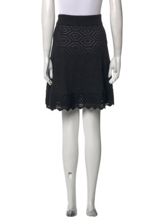 A.L.C. Crochet Trim Knee-Length Skirt