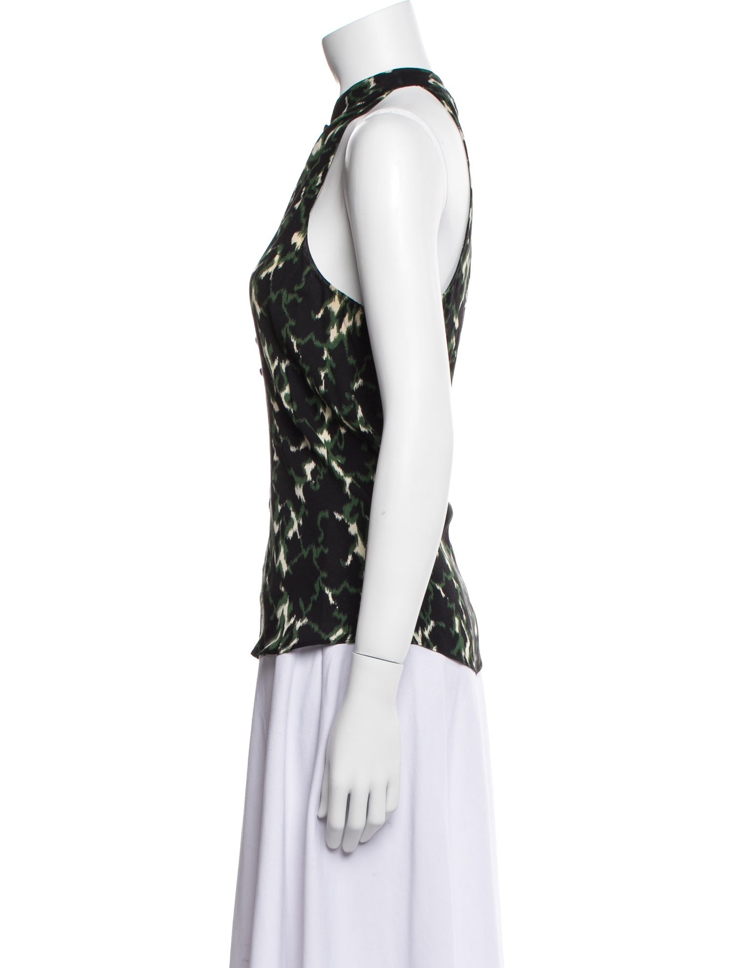 A.L.C. Silk Printed Blouse